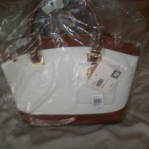 Anne klein Womens White tote Purse New - Picture 1 of 12